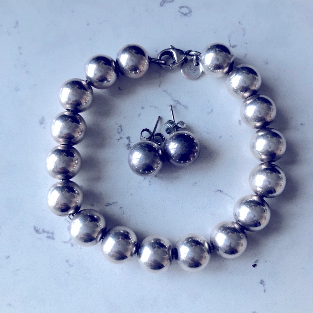 TIFFANY & CO. Silver Bracelet & Earring Set!!!